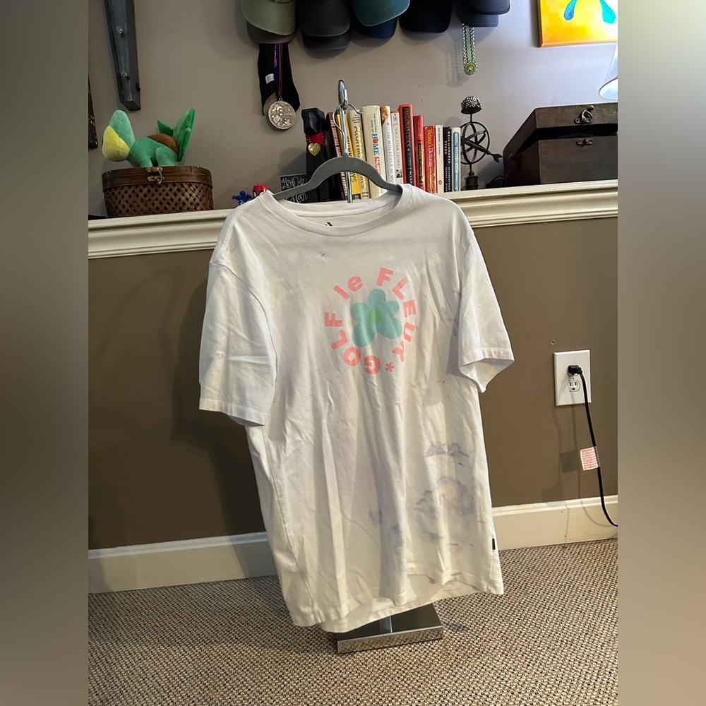 White Converse T-shirt | Used | Size: L
